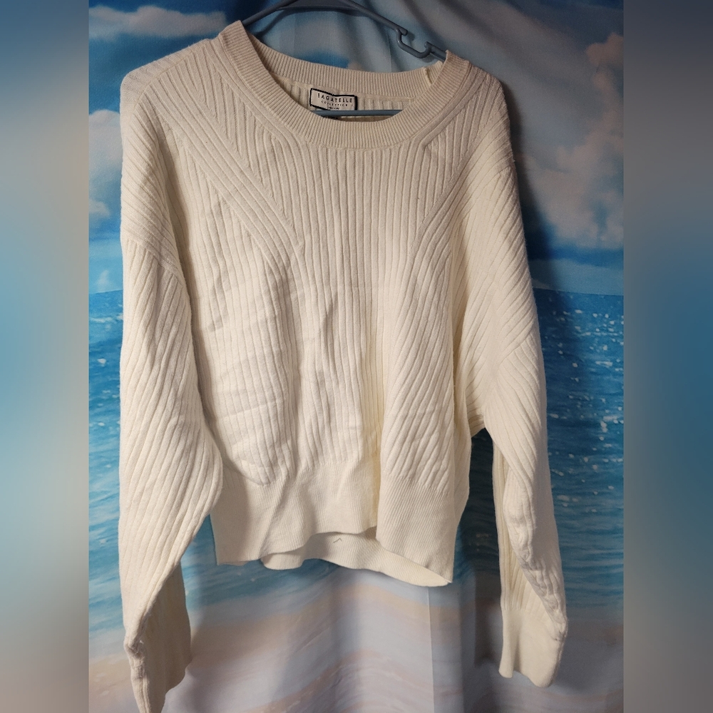Bagatelle‎ Collection NWT Cream Sweater Womens Size Large